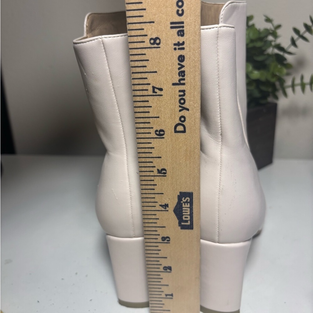 IDIFU White Ada Fashion Square Toe Block Heel Ankle Boots Women's Size 6.5 - Picture 11 of 14